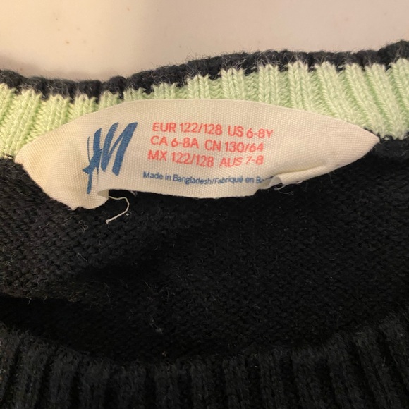 H&M black glow in the dark sweater - Picture 3 of 3